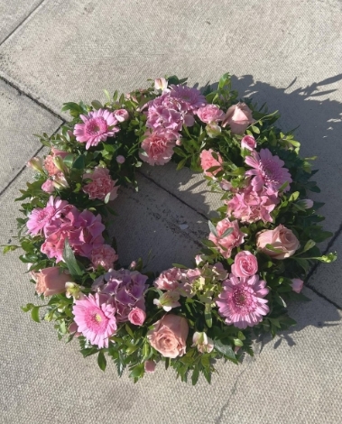 Pretty pink wreath